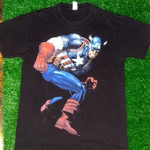 SOLD Full Print Captain America Full Print Tee